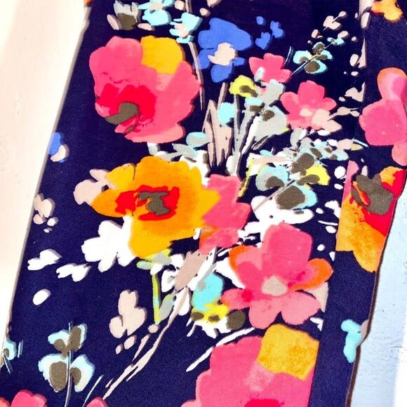 Merona Women's multi Trousers Floral size 4 - Picture 3 of 6